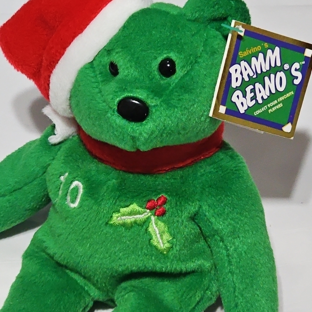 Green Holiday Teddy Bear Salvino Bamm Beano's Clipper Jones 10 Collectible Toy